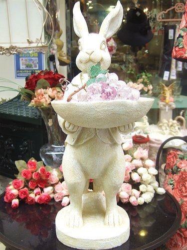 スタンディングバニーＬ オーナメント スタンディングバニー L オフホワイト うさぎ